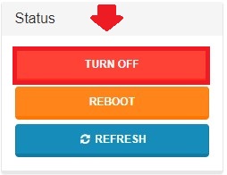 Make sure server is shut down