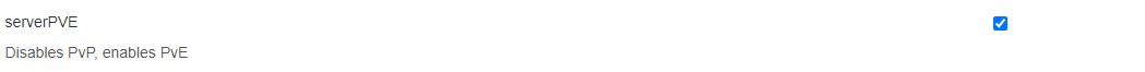 Tick "serverPVE" setting