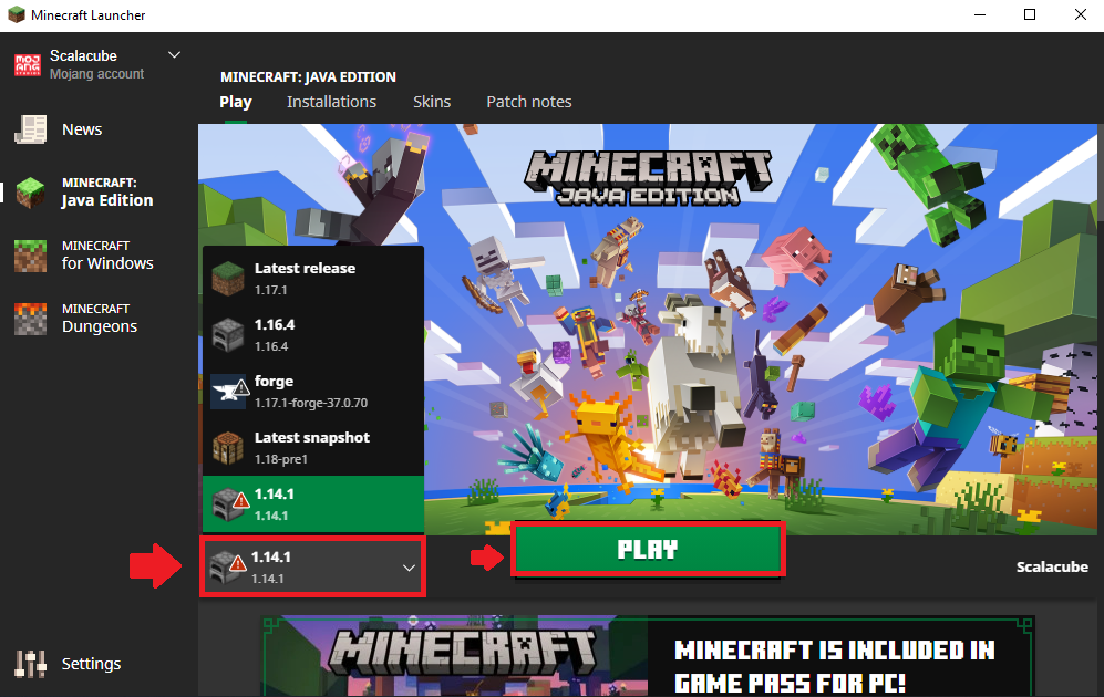 How to Change Your Minecraft Version on Java - Scalacube
