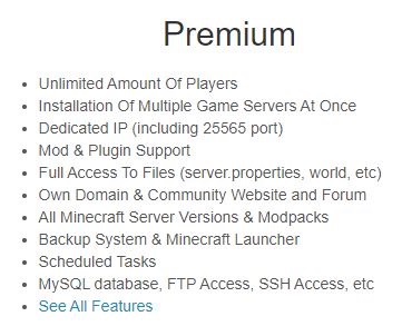 premium features