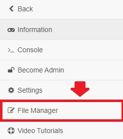 File Manager page