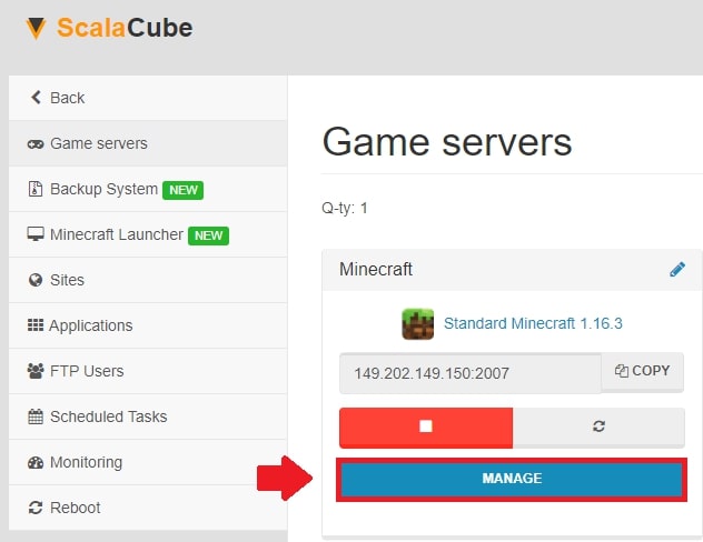 ServerMiner: Minecraft Server Hosting