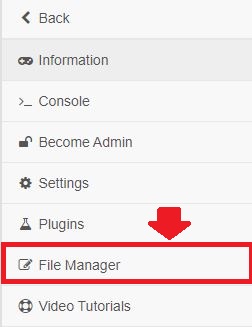File manager page