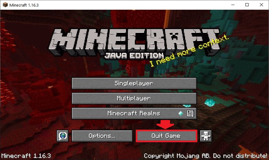 logout of minecraft for mac