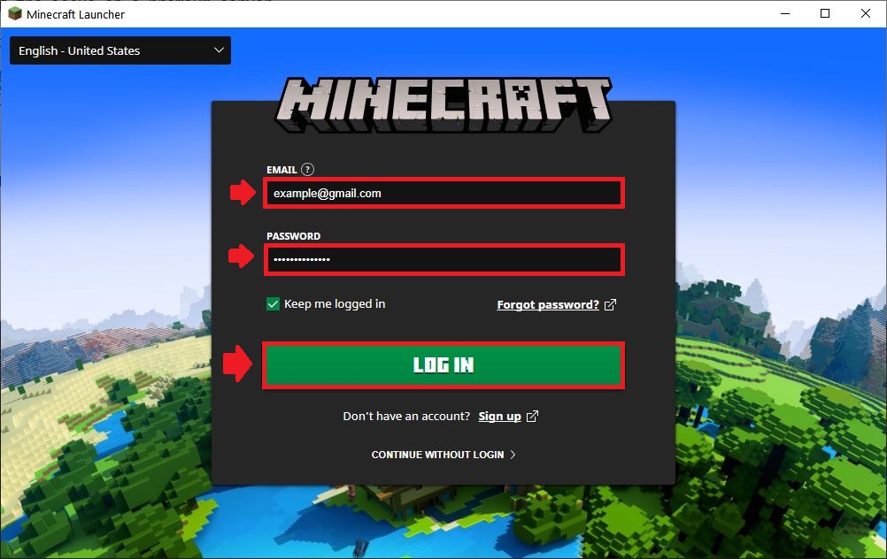 username password not working on minecraft launcher, but works fine on website