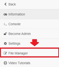 File manager page