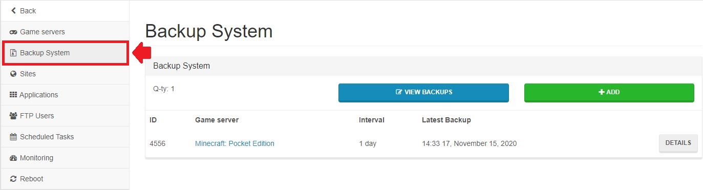 Minecraft PE Backup system