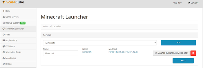 t launcher to minecraft servers