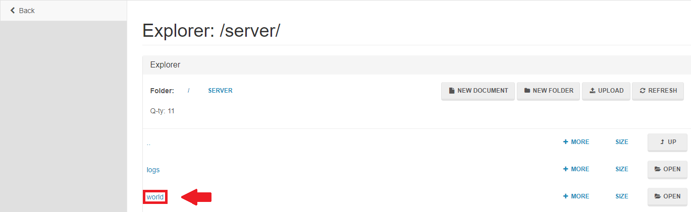 Minecraft world folder