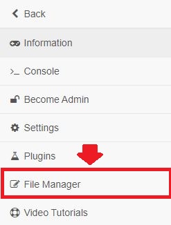 File manager page