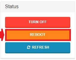 Reboot server