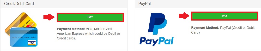 Select payment method
