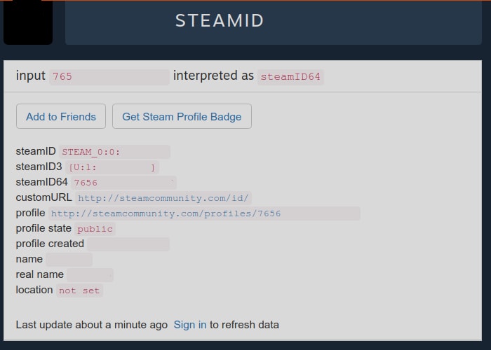 SteamID » Find My Steam ID?