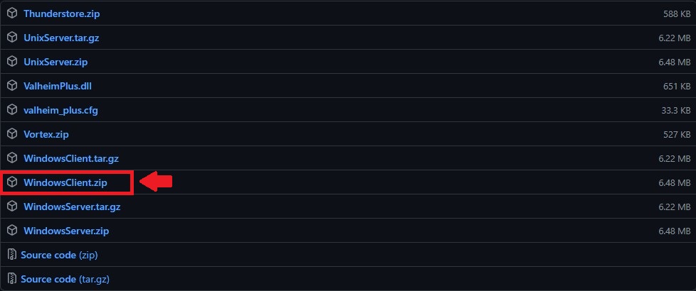 Valheim + client install