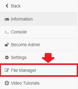File manager page