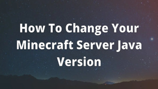 How To Change Your Minecraft Server Java Version