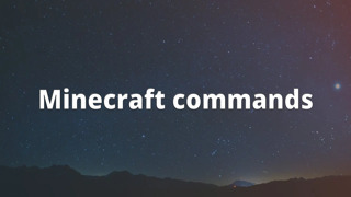 Minecraft commands