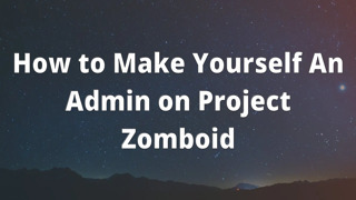 How to Make Yourself An Admin on Project Zomboid