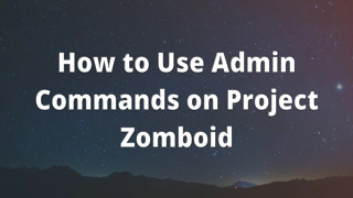 How to Use Admin Commands on Project Zomboid