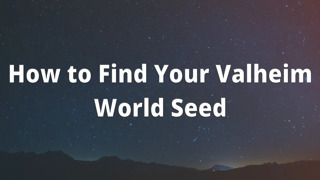 How to Find Your Valheim World Seed