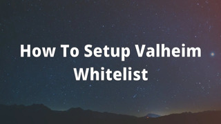 How To Setup Valheim Whitelist