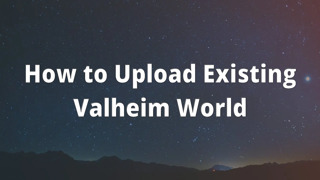 How to Upload Existing Valheim World