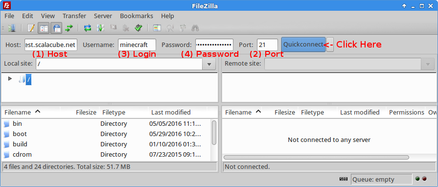 filezilla ftp client network drives