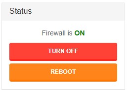 Turn off or Reboot firewall