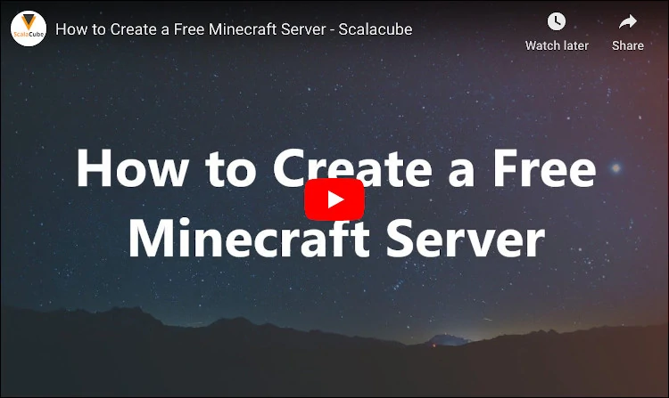 Free Minecraft Server Hosting 24/7 ScalaCube