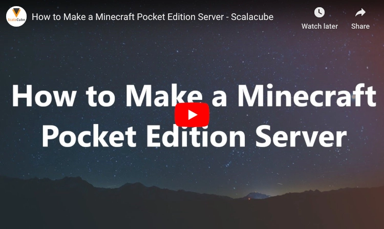 Minecraft Pocket Edition Bedrock Server Hosting