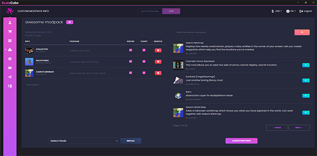 Image of Control Panel Layout